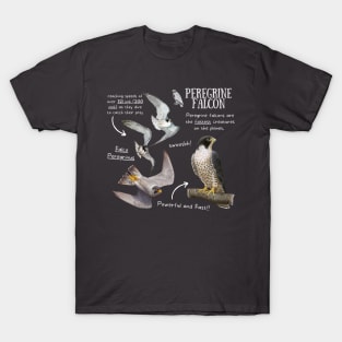 Animal facts - Peregrine Falcon T-Shirt